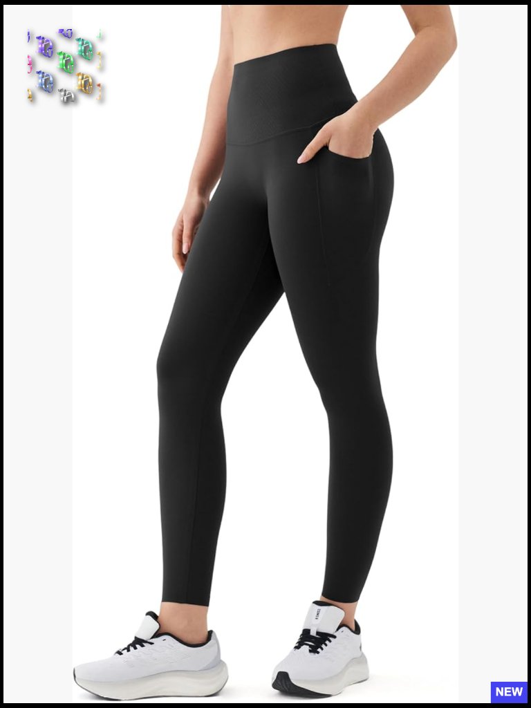 High Waist No Front Seam Stretchy Yoga Leggings With Pockets